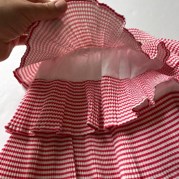 Pinkfong Pink Striped Tiered Ruffle Skirt - Size 3T - Picture 3 of 5